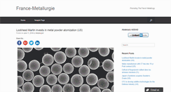 Desktop Screenshot of france-metallurgie.com